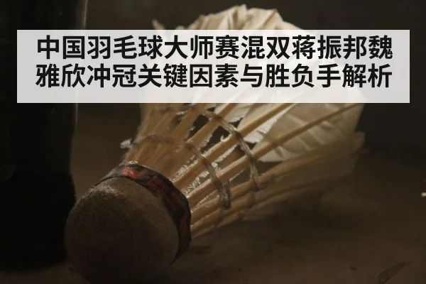 中国羽毛球大师赛混双蒋振邦魏雅欣冲冠关键因素与胜负手解析